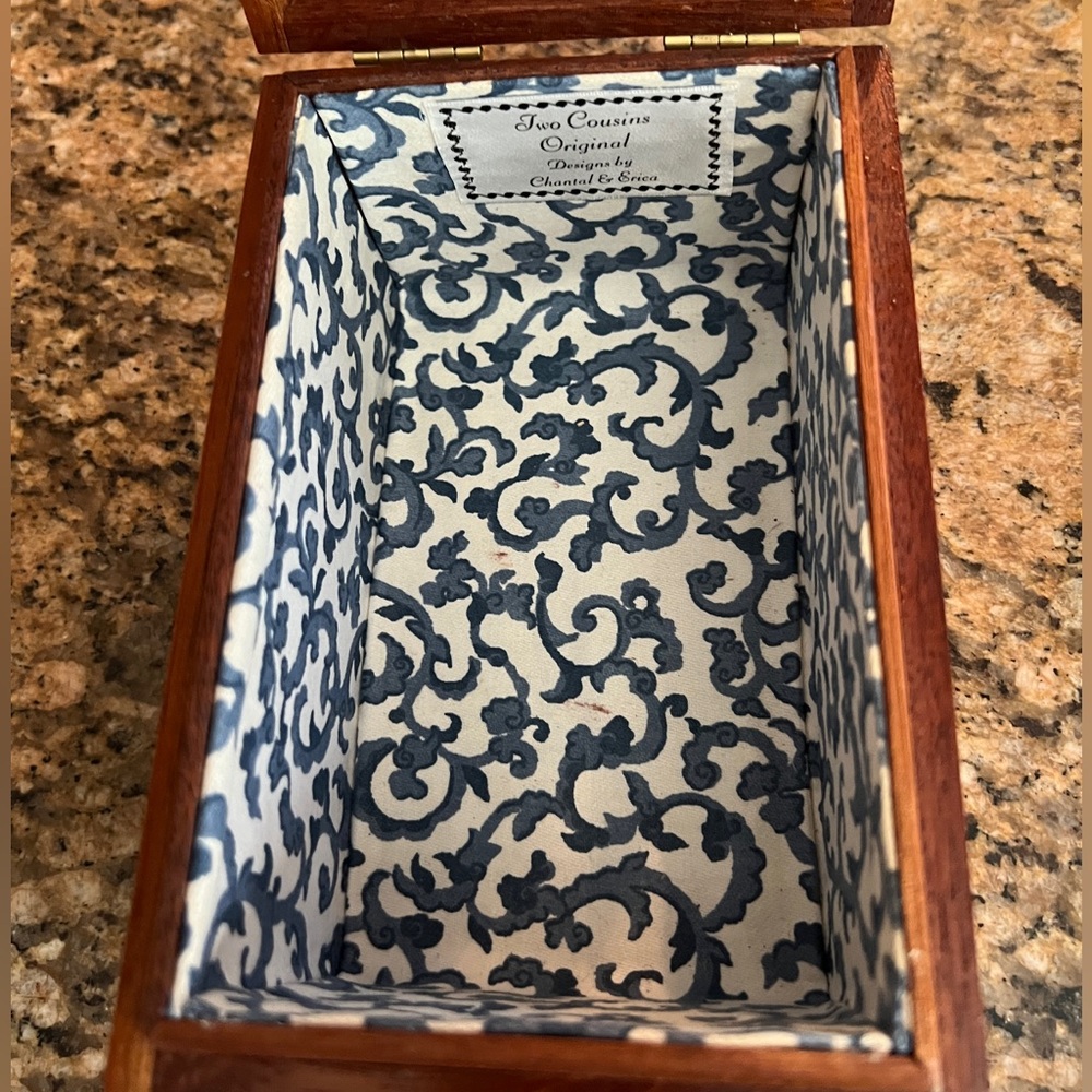 Vtg Handmade Cigar Box handbag / handled box - Picture 9 of 14
